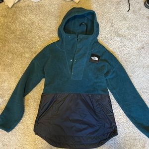 North face dark green jacket